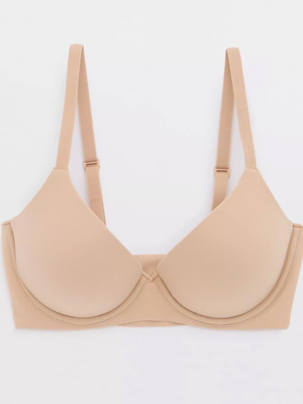 AERIE SMOOTHEZ Pull On Push Up Bra in Sands